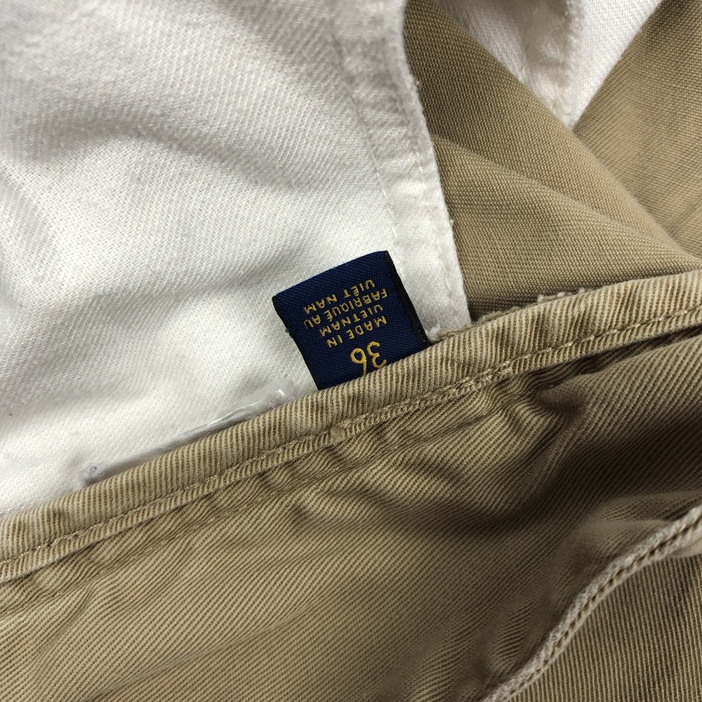 Polo Ralph Lauren Men's Relaxed Fit Chino Shorts Khaki Tan Size 36 Pony - Picture 8 of 13